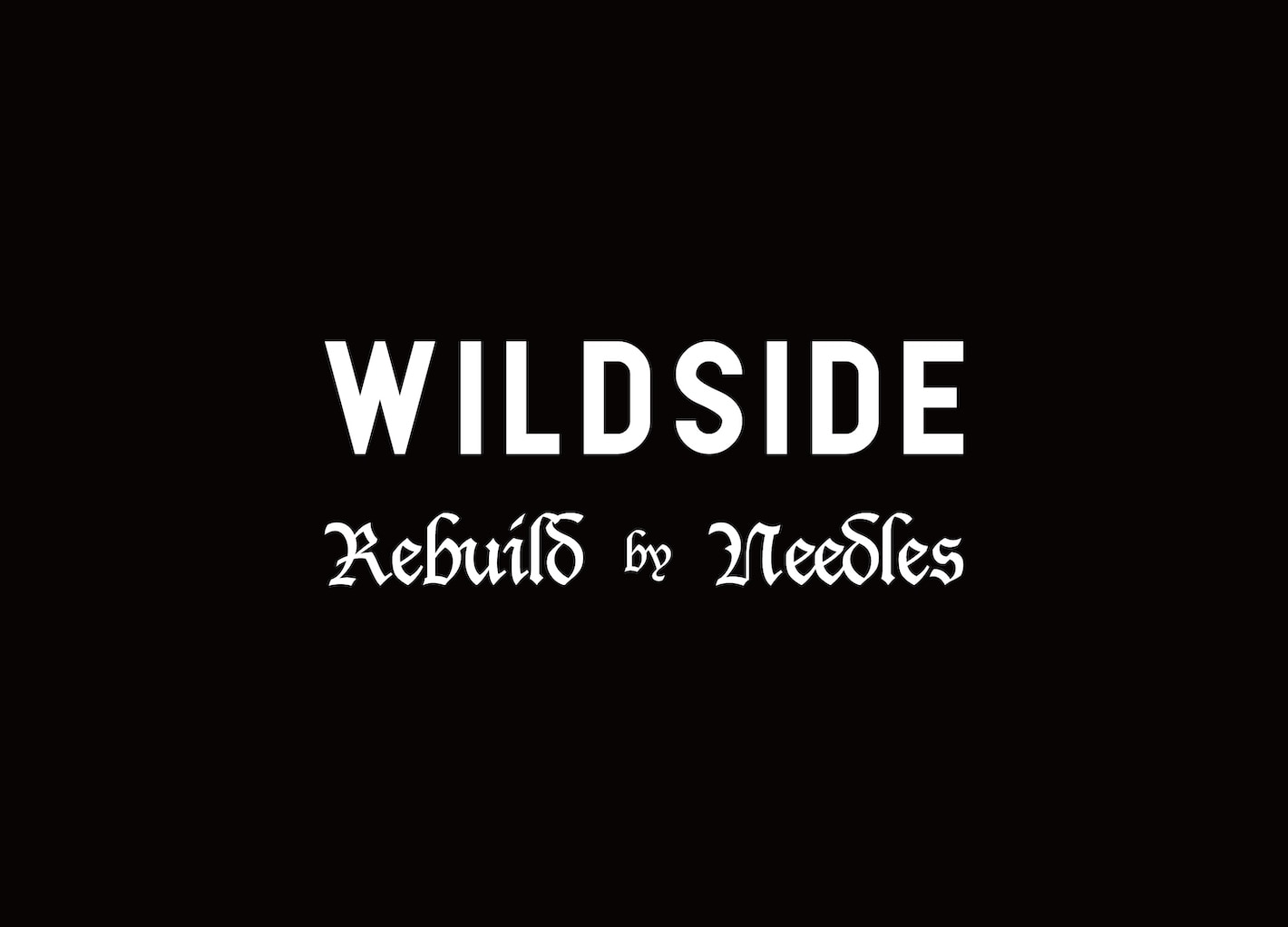WILDSIDE YOHJI YAMAMOTO × REBUILD by NEEDLES<br>Collaboration Collection