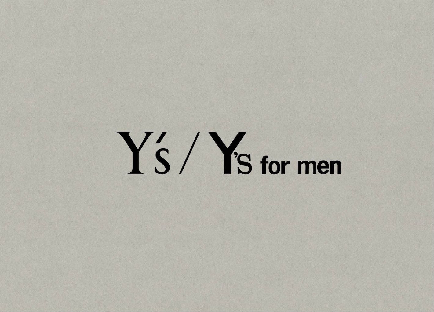 Y’s / Y’s for men 2025SS Pop-up store 松坂屋名古屋店