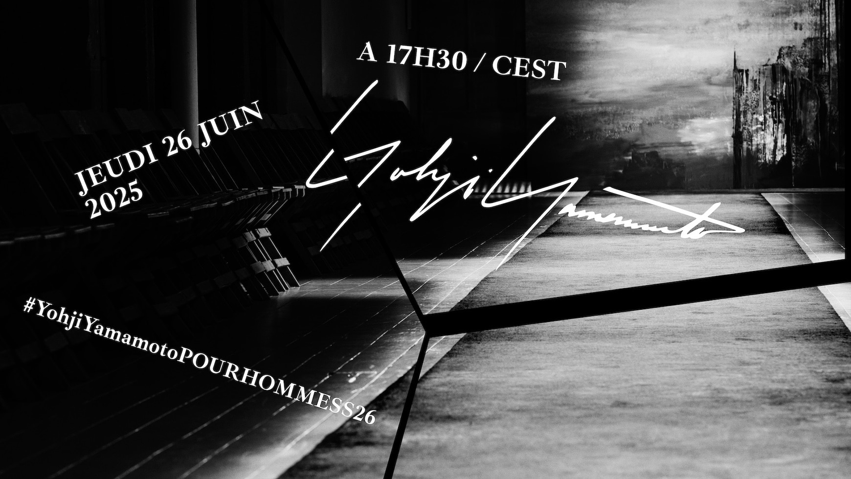 [LIVE] Yohji Yamamoto POUR HOMME S/S 2026 PARIS COLLECTION