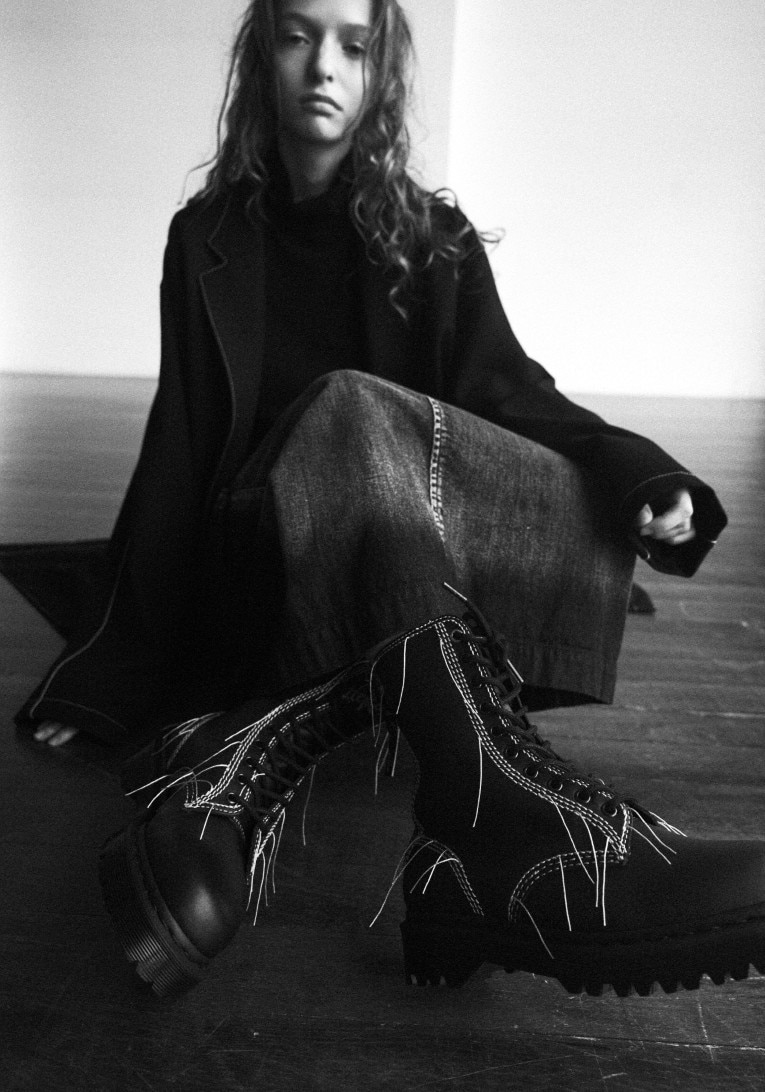 Y’s × Dr. Marten – 10EYE THREAD BOOT