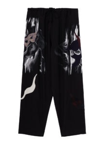 Ground Y×Taro Okamoto Mixed-Media Composition Pants”Black Face”