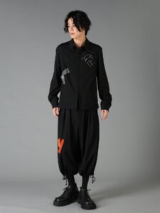WOOL GABARDINE APPLIQUE ZIP JACKET