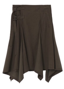 CELLULOSE COTTON BIO TWILL WRAP SKIRT