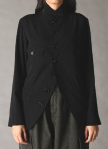CREPE DE CHINE WOMEN'S STAND COLLAR JACKET