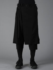WOOL GABARDINE STANDARD WRAP TROUSERS