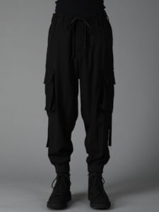 WOOL GABARDINE STANDARD RIBBED HEM CARGO